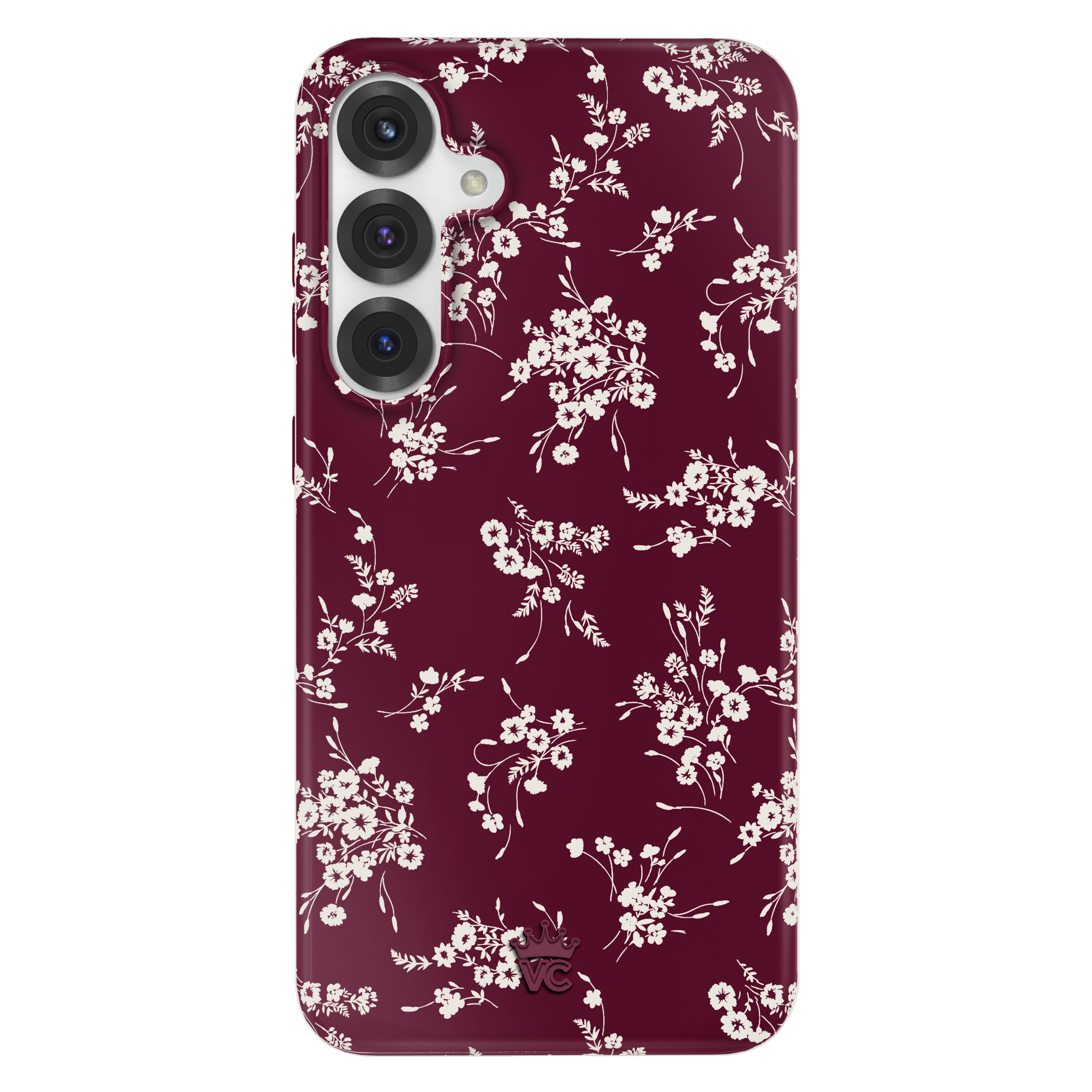 French Burgundy Floral Samsung Case