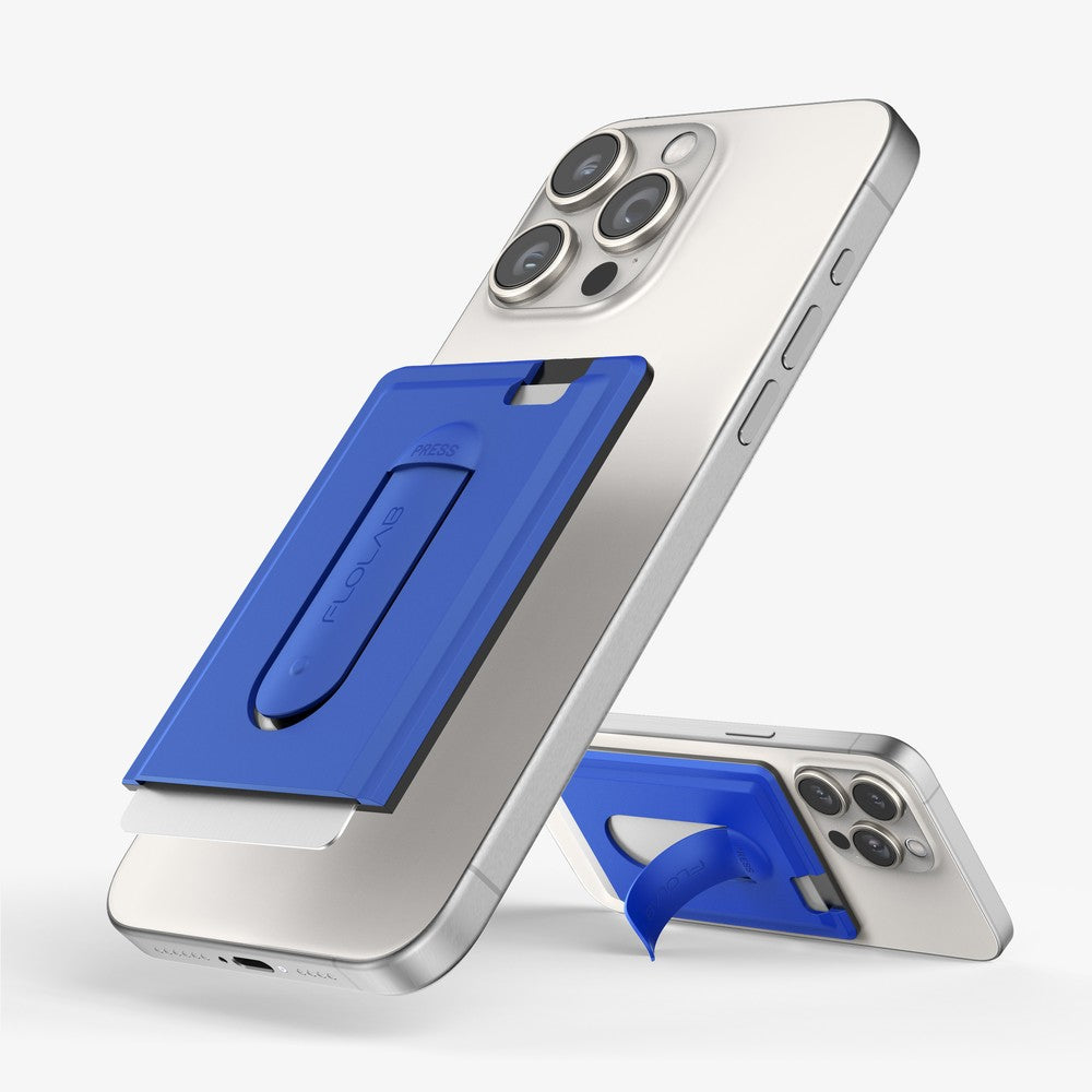 Gift - FLOLAB SnapGrip Magnetic Silicone Wallet Stand for iPhone Magsafe, Compatible with Android Phone