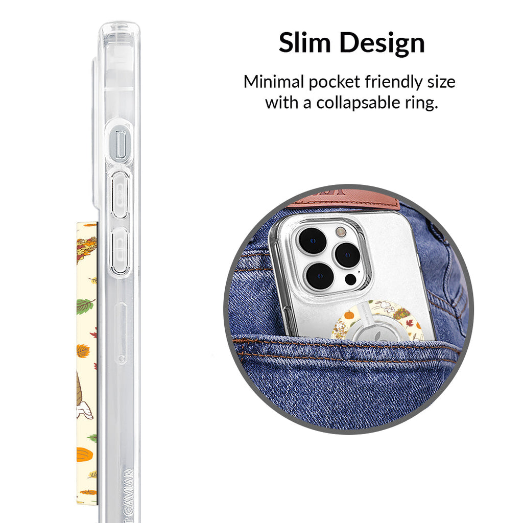 Snoopy Autumn Leaves MagSafe Grip Ring
