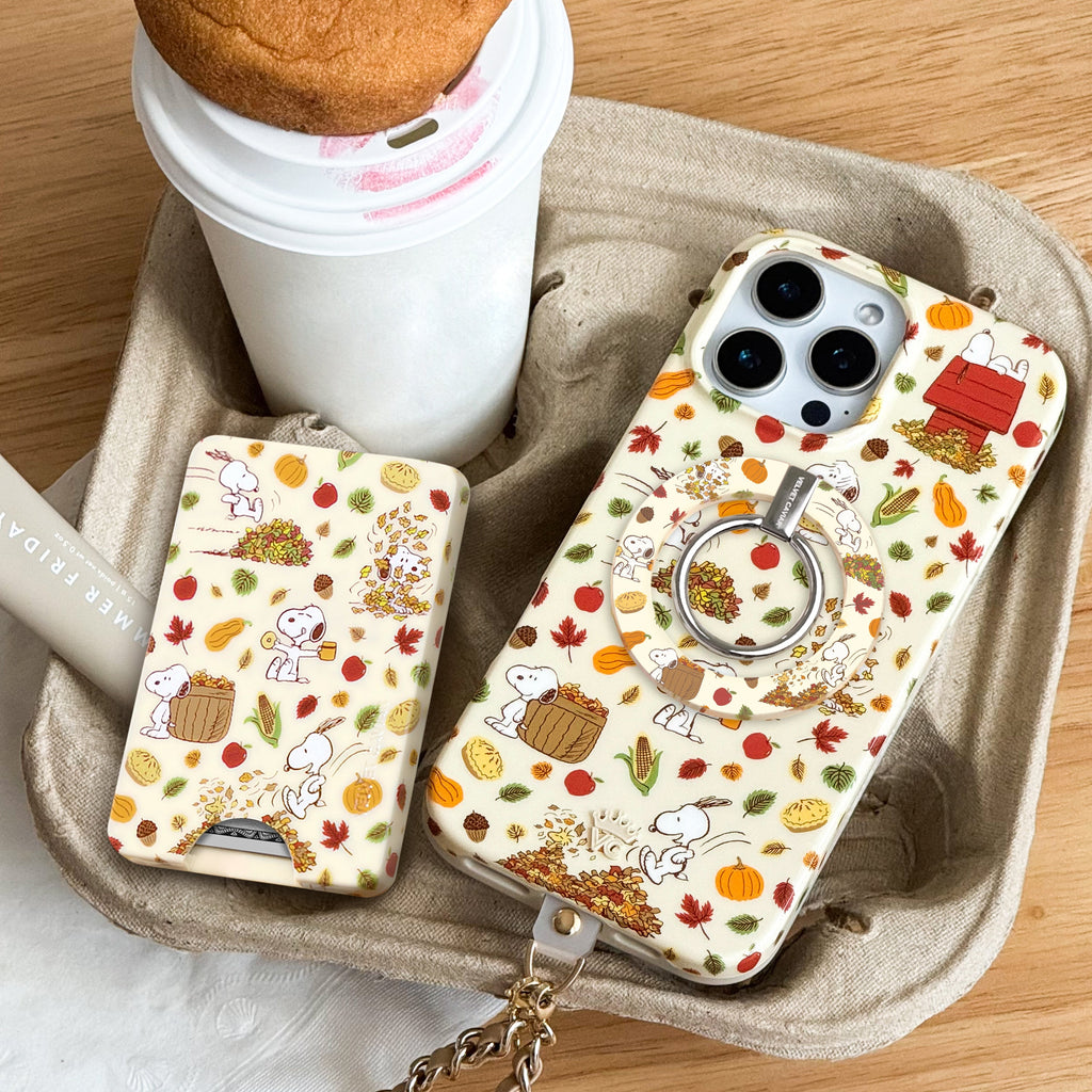 Snoopy Autumn Leaves MagSafe Grip Ring