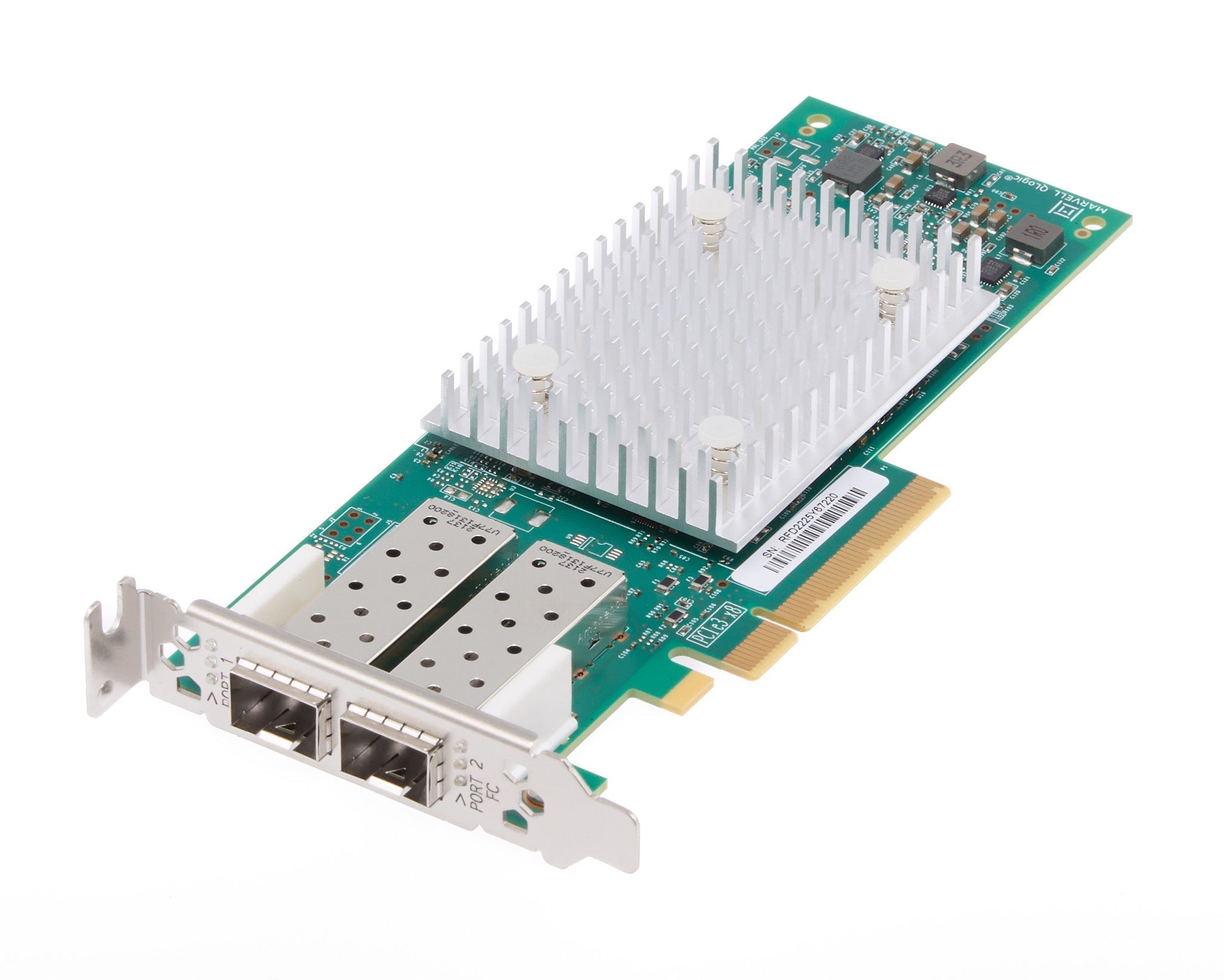 Dell QLogic QLE2692 Dual Port 16Gb Fibre Channel SFP+ HBA Low Profile