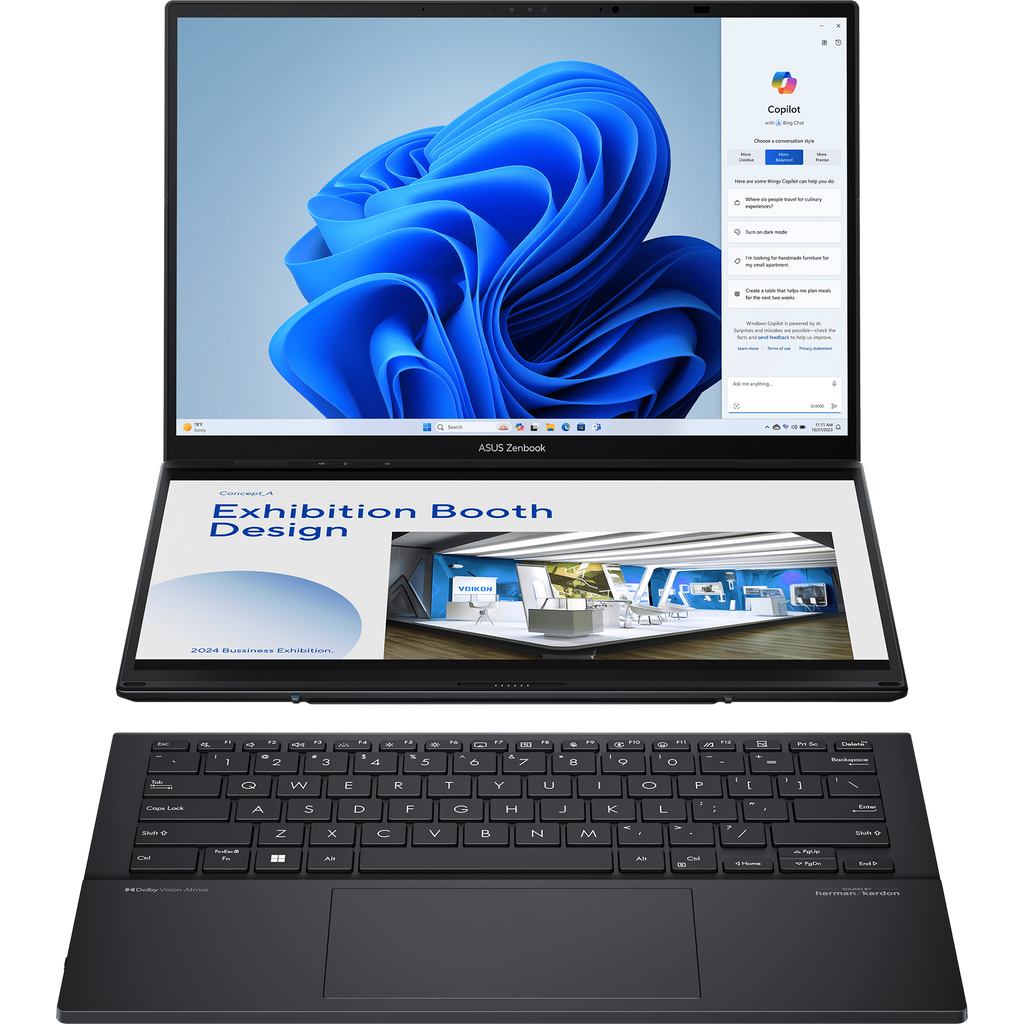 ASUS Zenbook Duo UX8406CA-PS99T Dual-Touchscreen Laptop