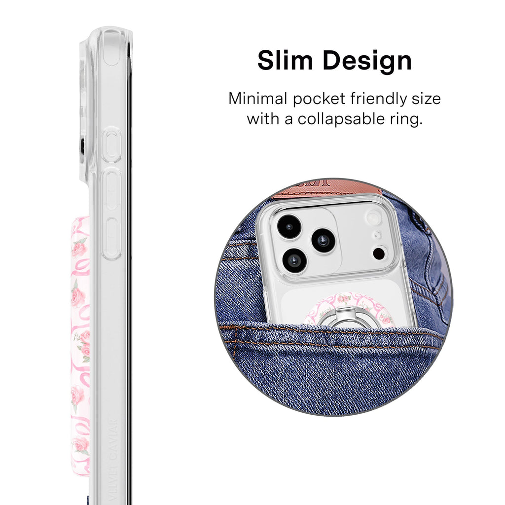 Lovely Pink Bows MagSafe Grip Ring