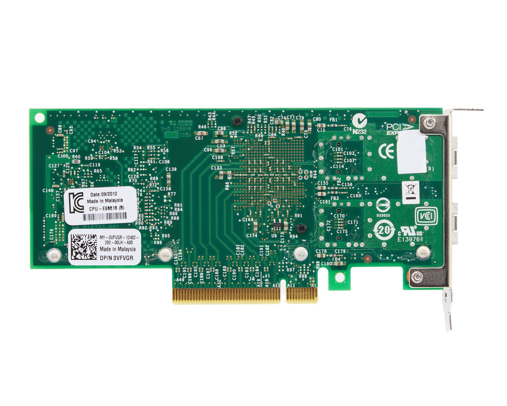 Dell Intel X520-DA2 Dual Port 10GB SFP+ CNA Low Profile