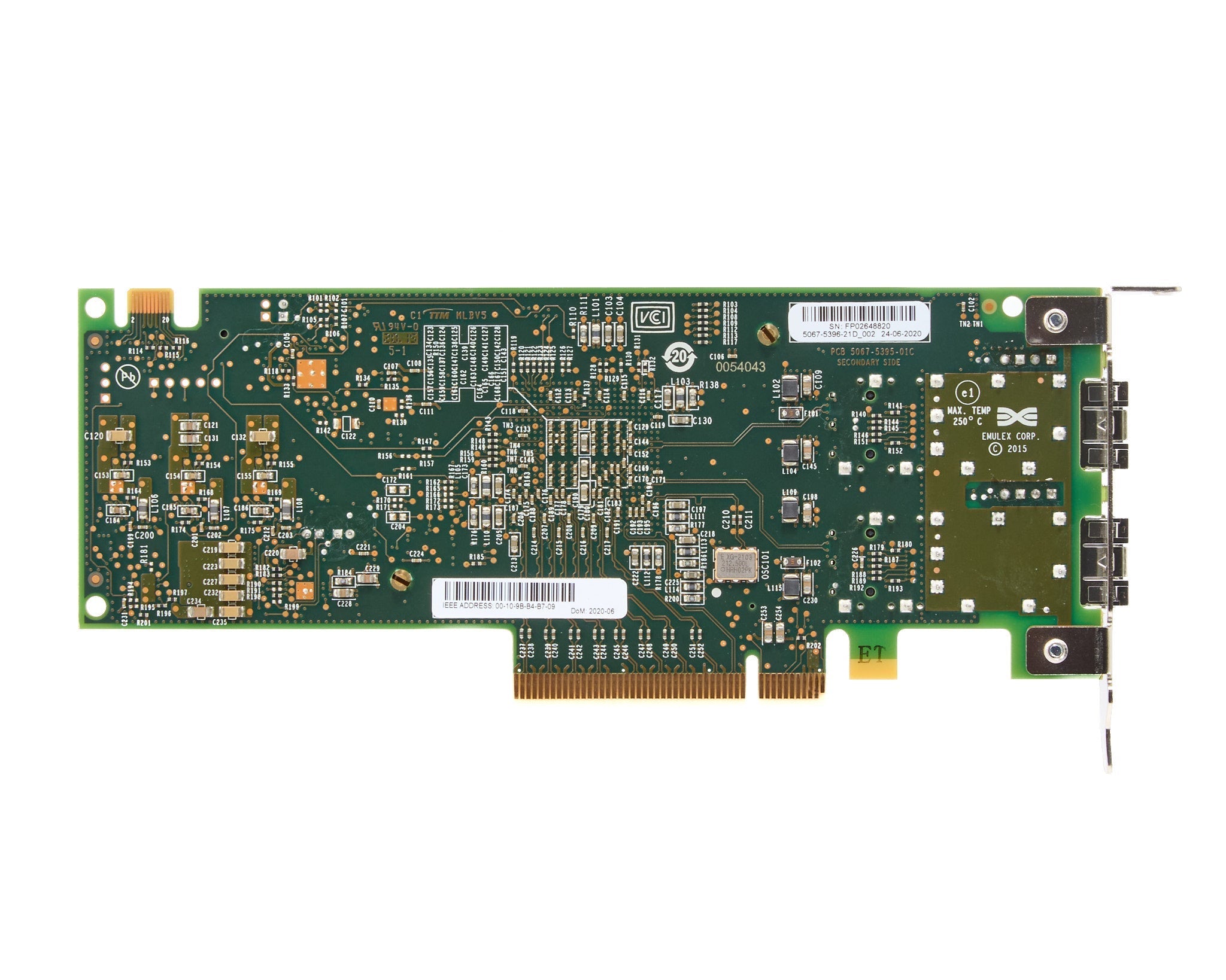 Dell Emulex LPe31002 Dual Port 16GB Fiber Channel SFP+ HBA Low Profile