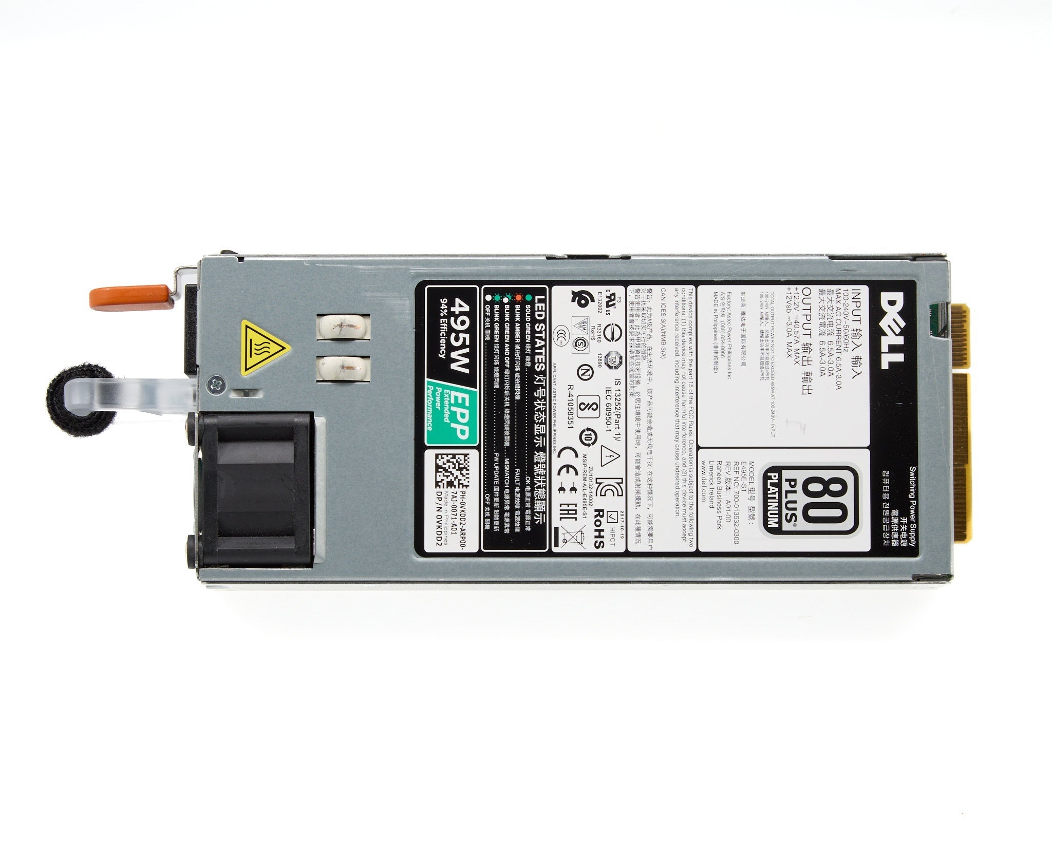 Dell 495W Platinum Efficiency Power Supply for 13G & 14G