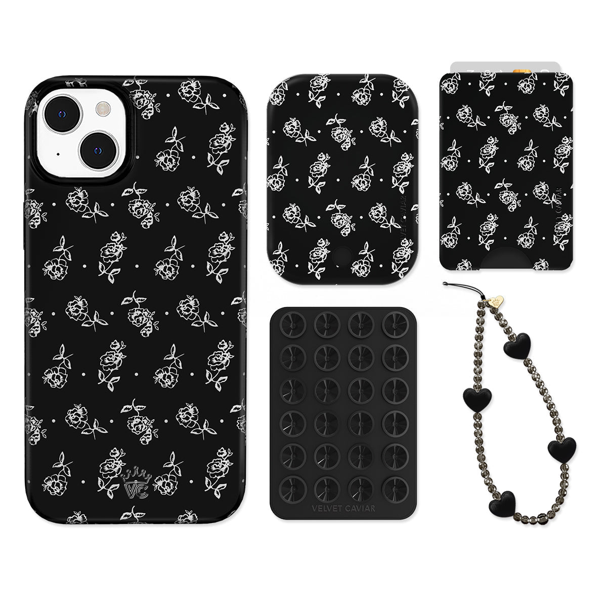 Vintage Roses iPhone Bundle Set - Wallet