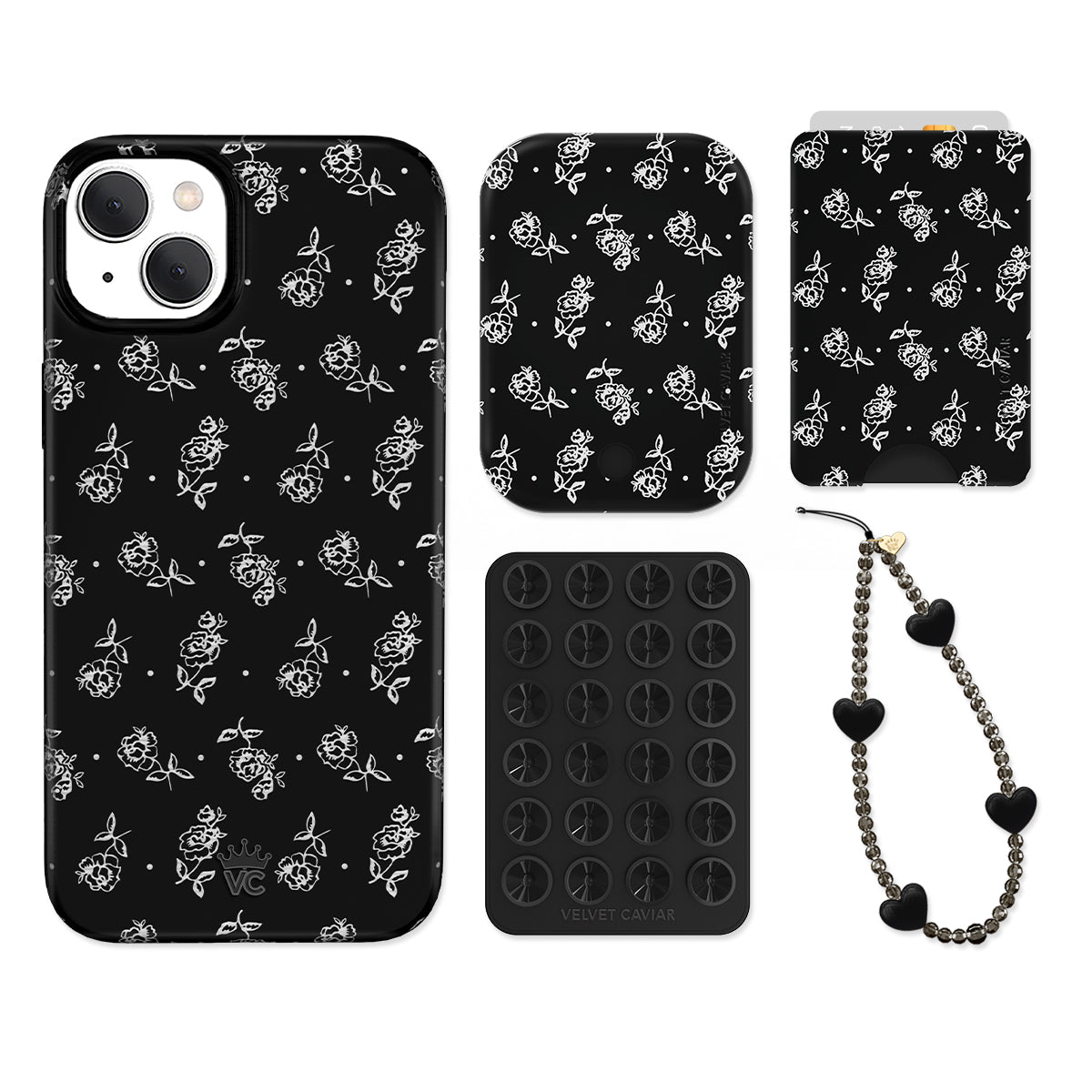 Vintage Roses iPhone Bundle Set - Wallet