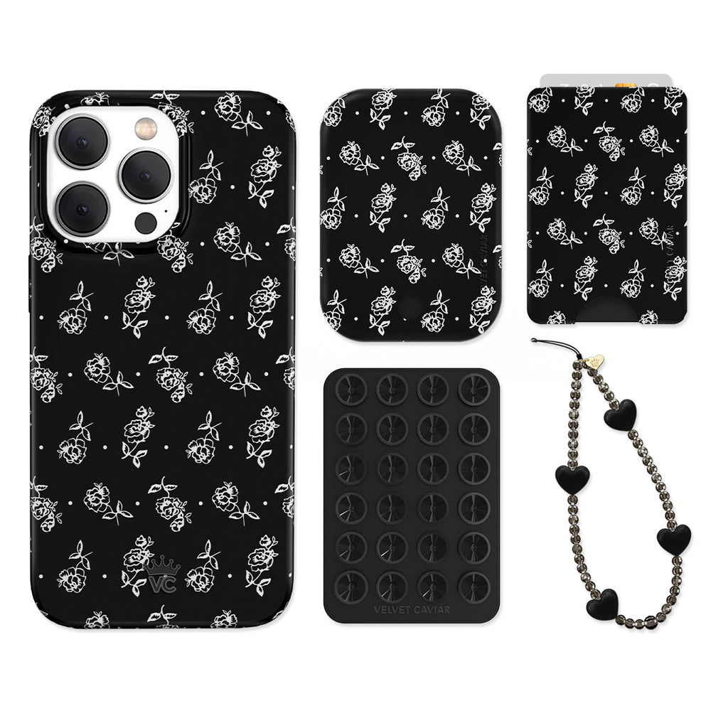 Vintage Roses iPhone Bundle Set - Wallet
