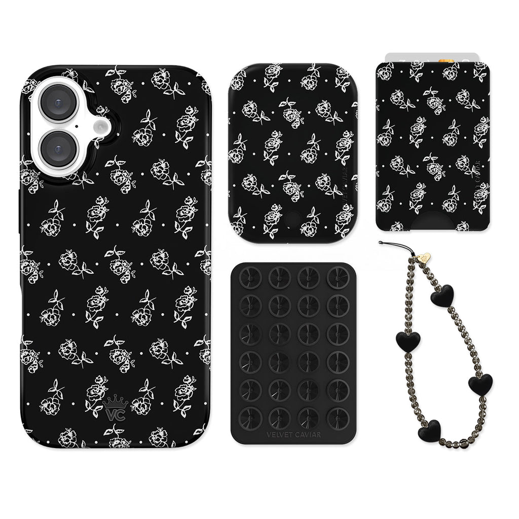 Vintage Roses iPhone Bundle Set - Wallet