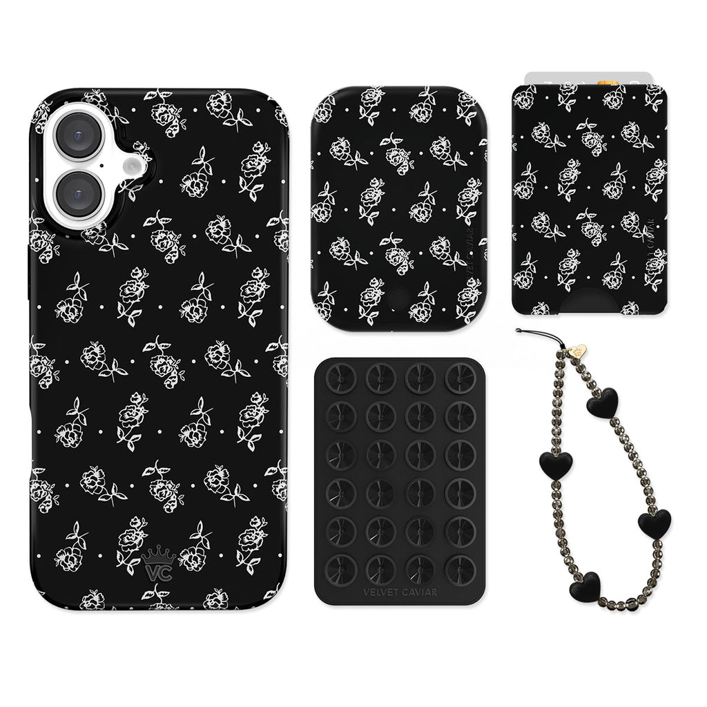 Vintage Roses iPhone Bundle Set - Wallet