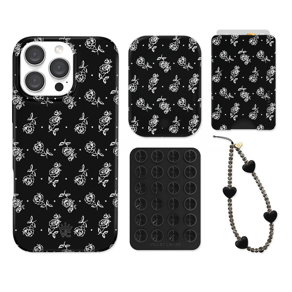 Vintage Roses iPhone Bundle Set - Wallet