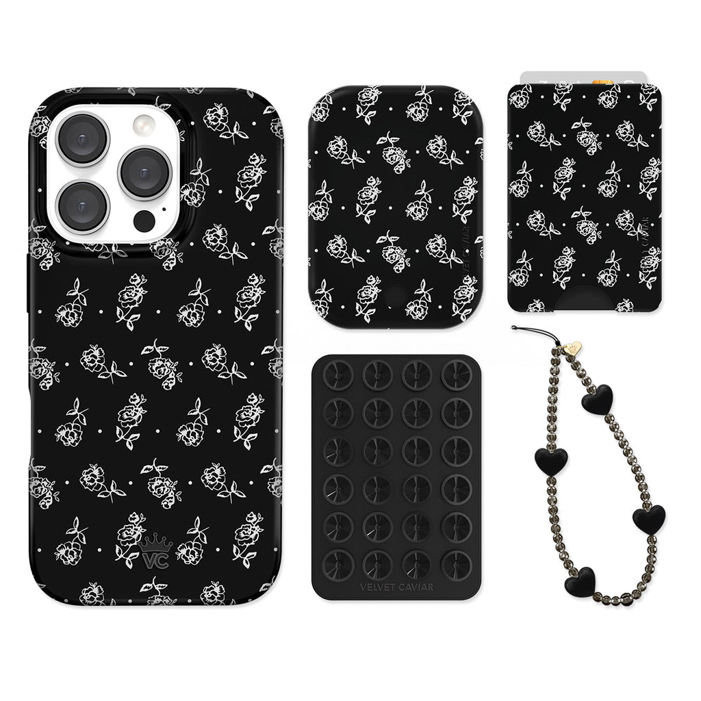 Vintage Roses iPhone Bundle Set - Wallet
