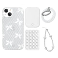 Vintage Lace Bows iPhone Bundle Set - Grip