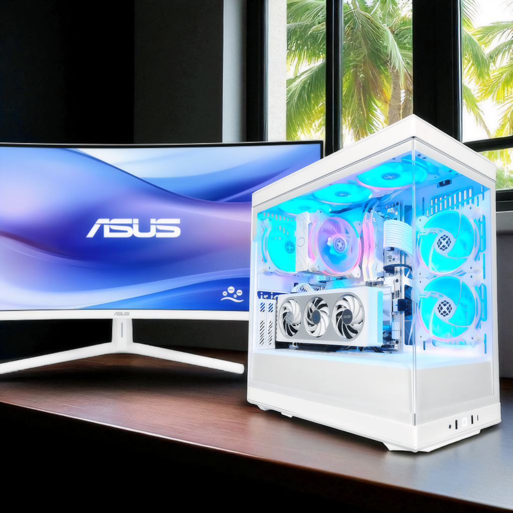 Y40 Snow White Ghost Intel Ready to Ship Gaming PC