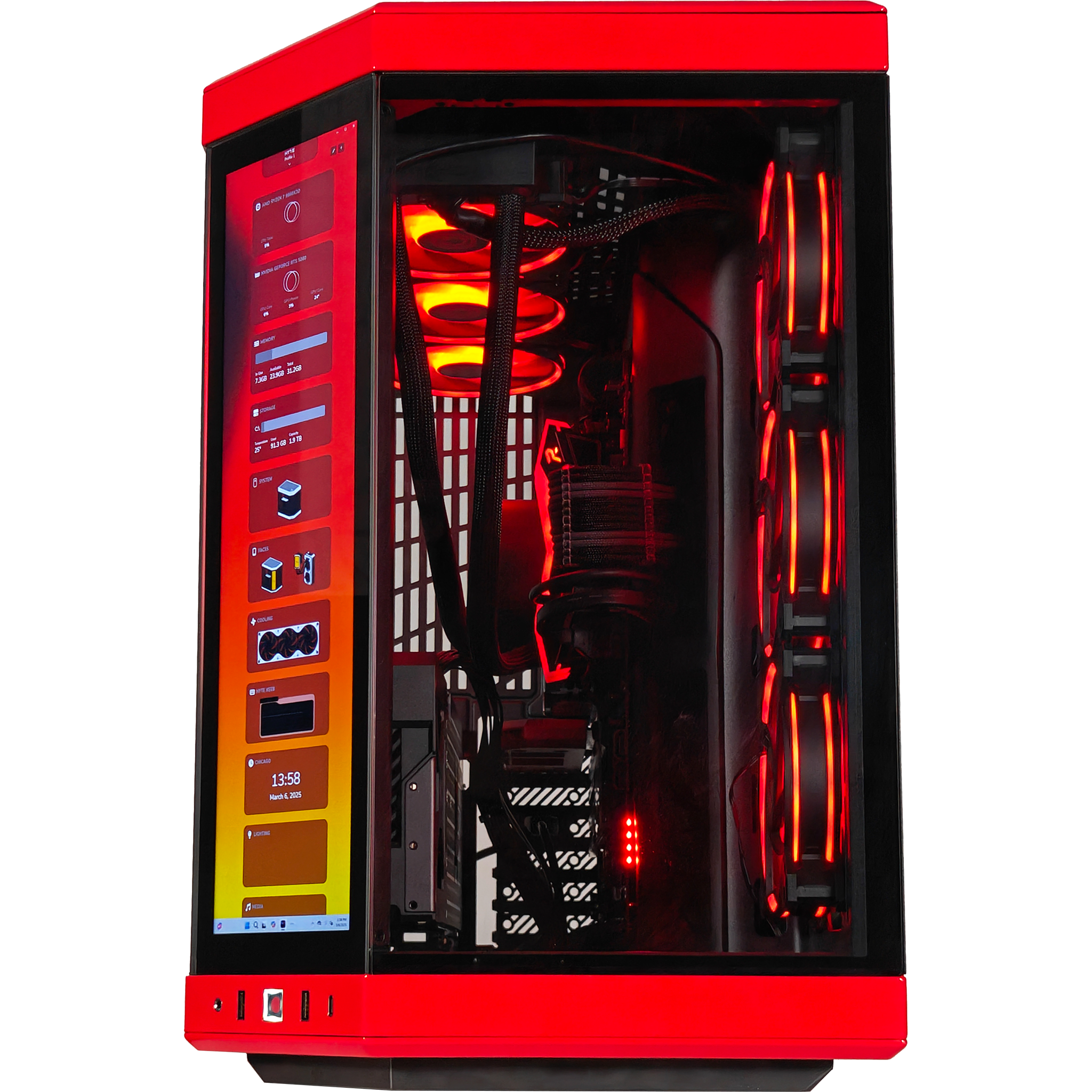 Y70 Red Eye Ultimate X3D Ready to Ship Gaming PC