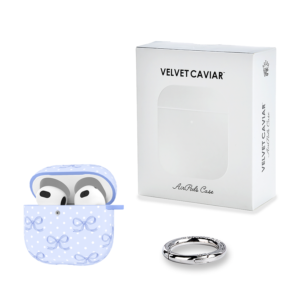 Lovely Blue Bows AirPod Case