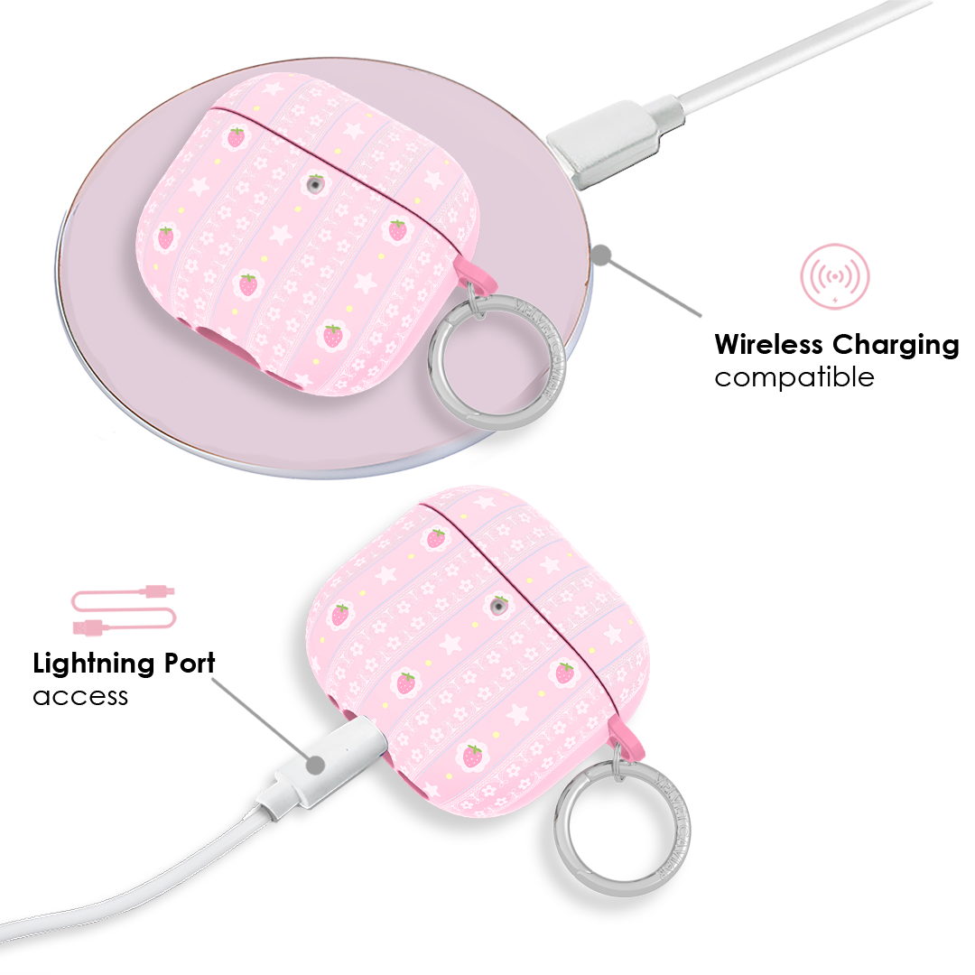 Strawberry Macaron AirPod Case