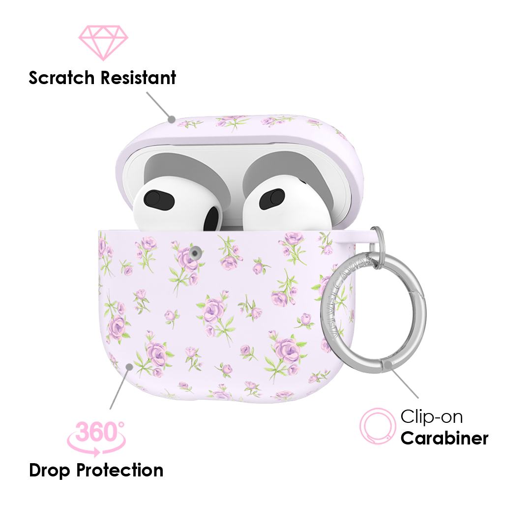 Dainty Lilac Floral AirPod Case