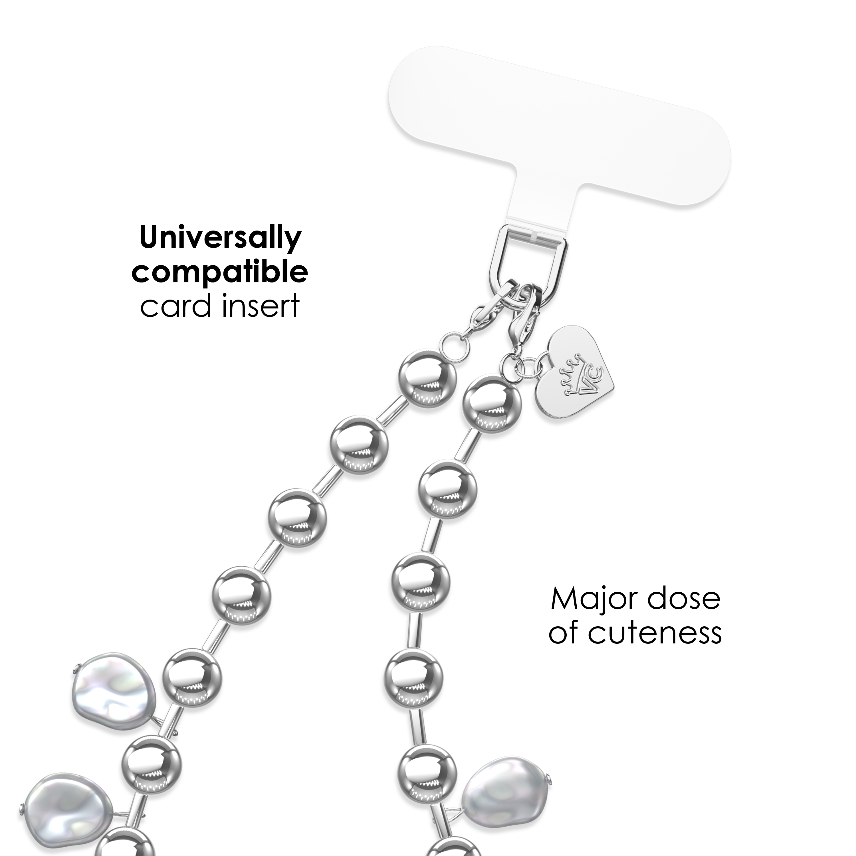 Pearl Drip Chain Phone Charm
