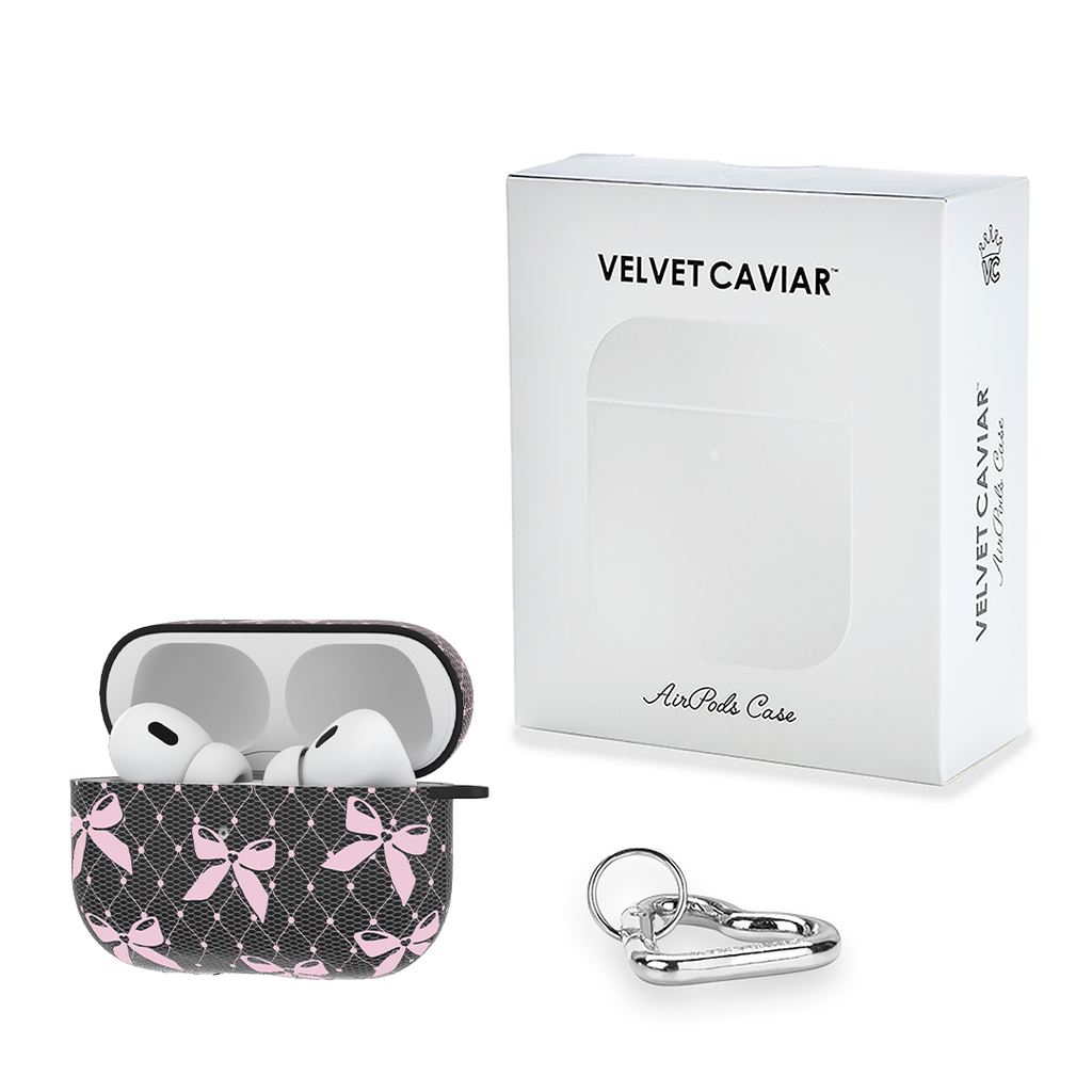 Lacy Pink Bows AirPod Case
