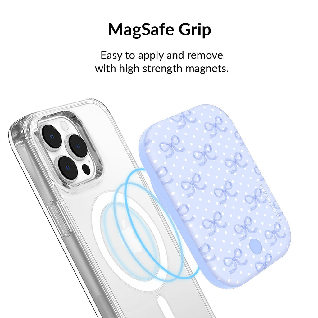 Lovely Blue Bows MagSafe Battery Power Pack
