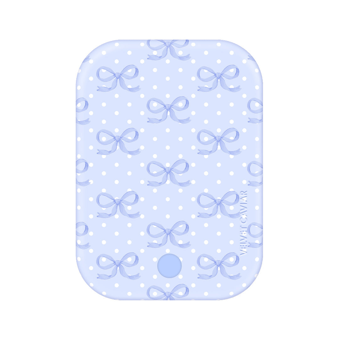 Lovely Blue Bows MagSafe Battery Power Pack
