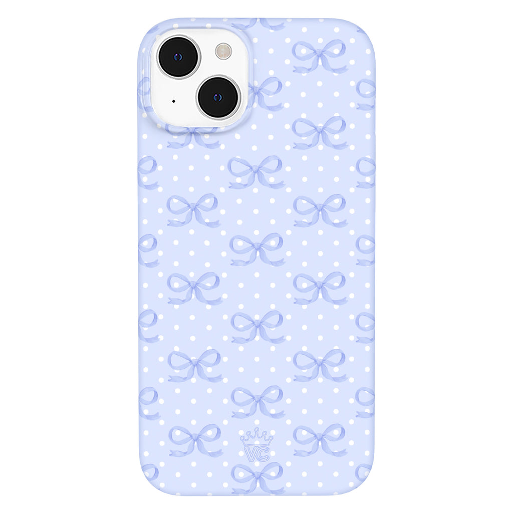 Lovely Blue Bows iPhone Case