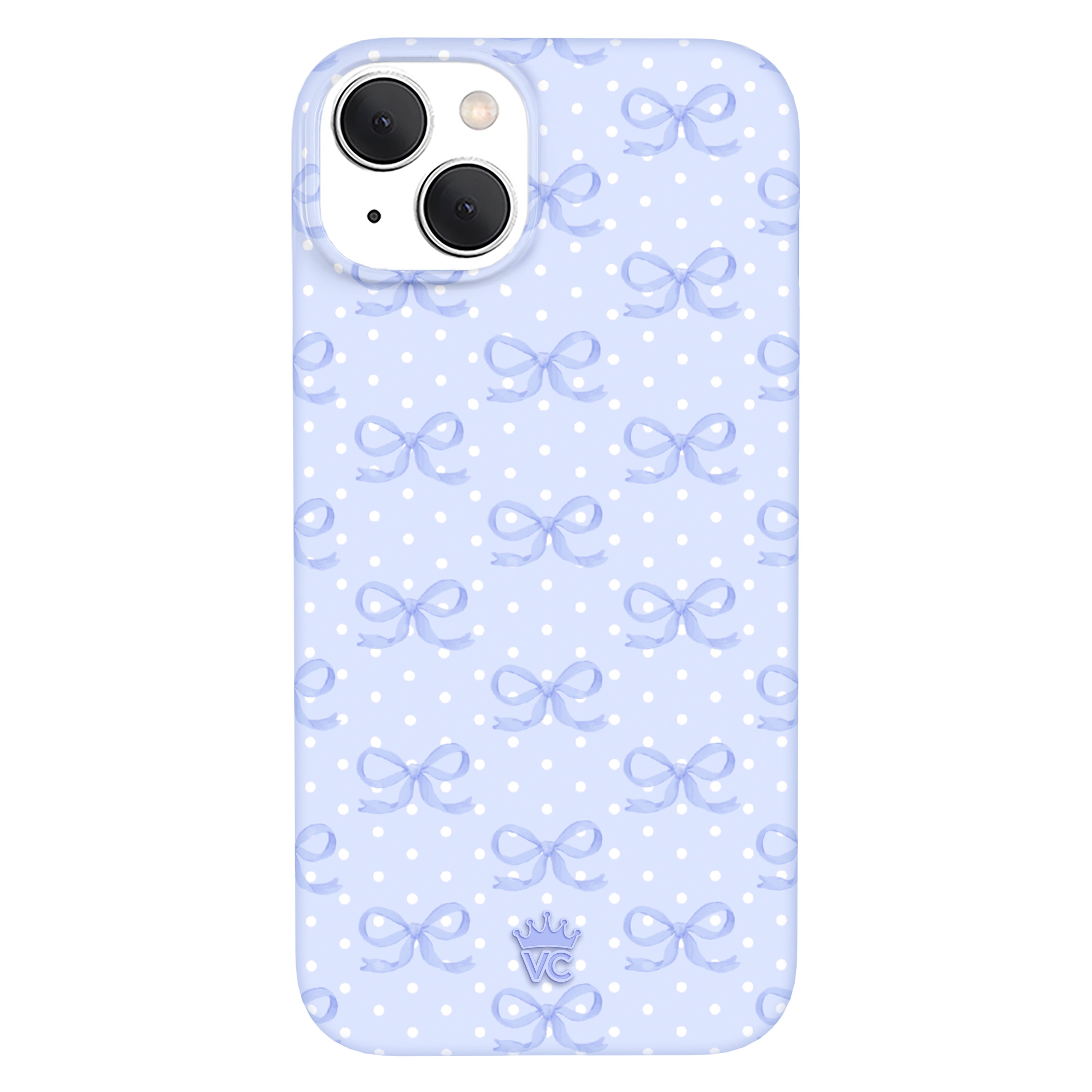 Lovely Blue Bows iPhone Case