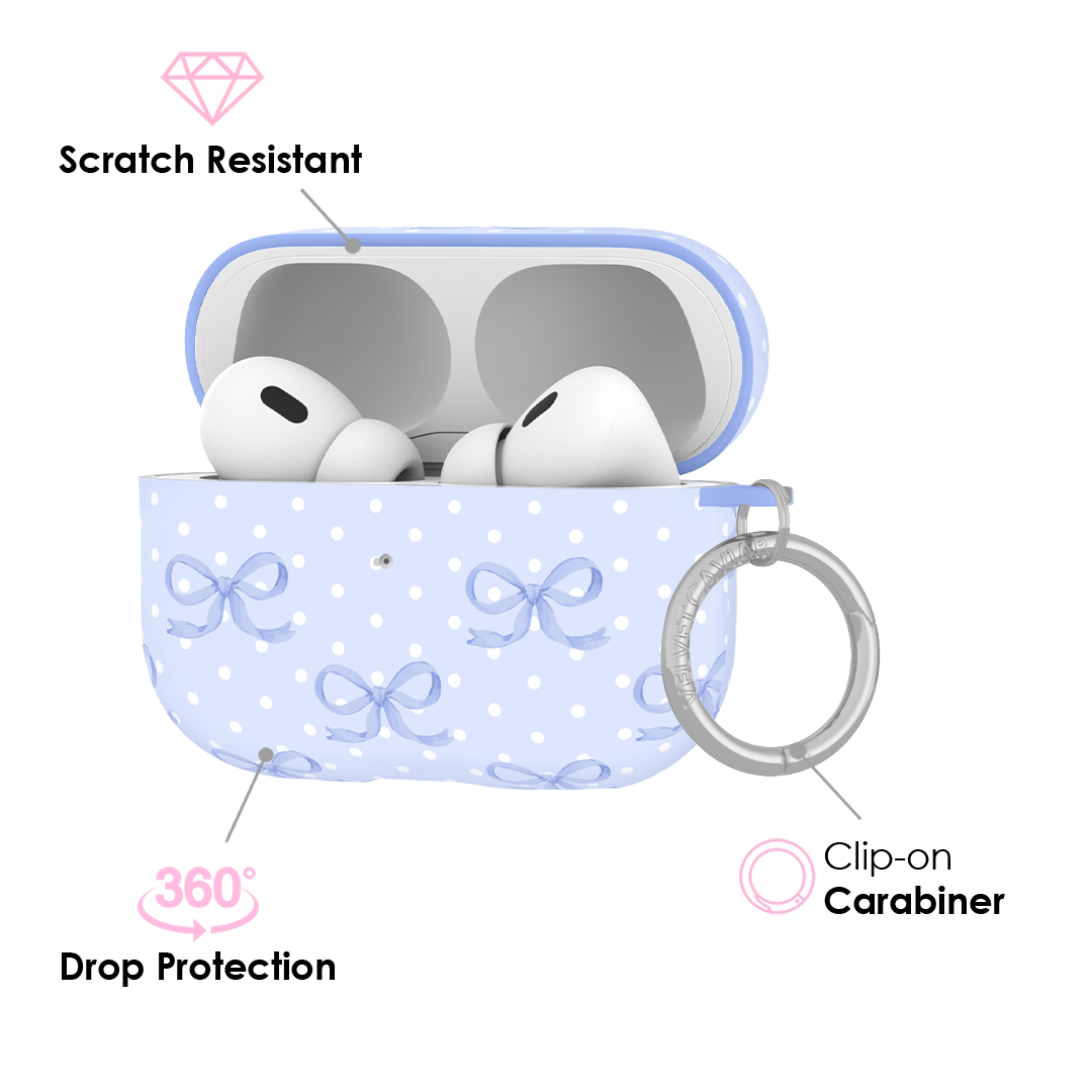 Lovely Blue Bows AirPod Case