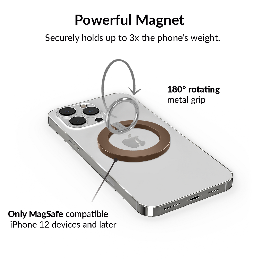 Espresso Brown MagSafe Grip Ring