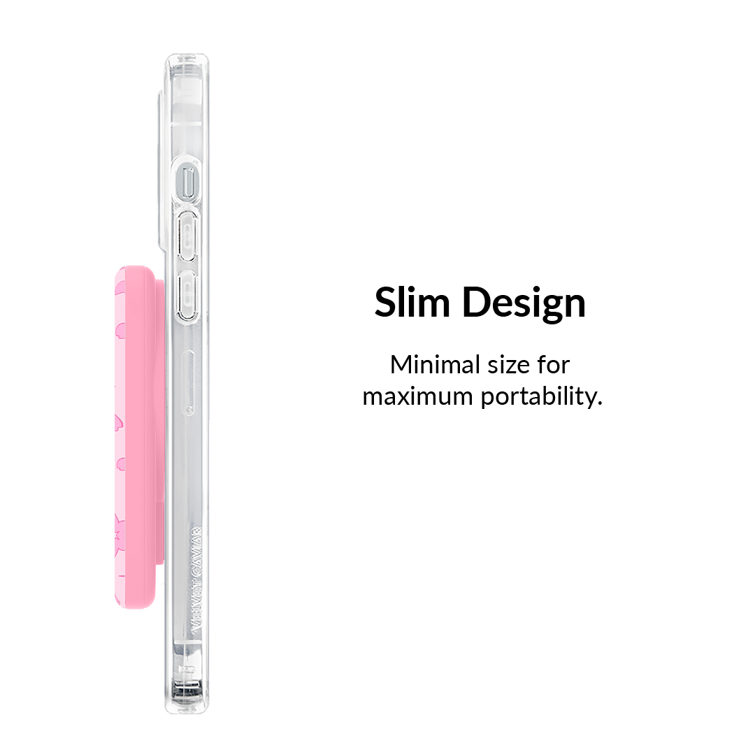 Pink Cherry Blossom MagSafe Battery Power Pack