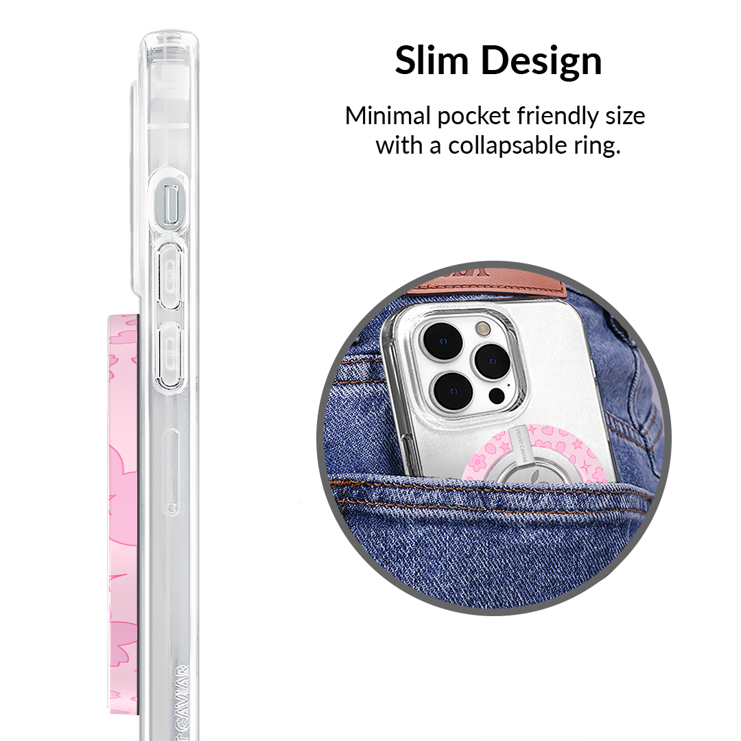 Pink Cherry Blossom MagSafe Grip Ring