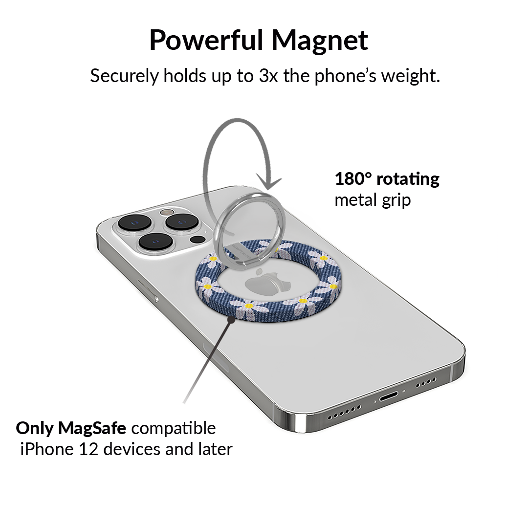 Denim Daisy MagSafe Grip Ring