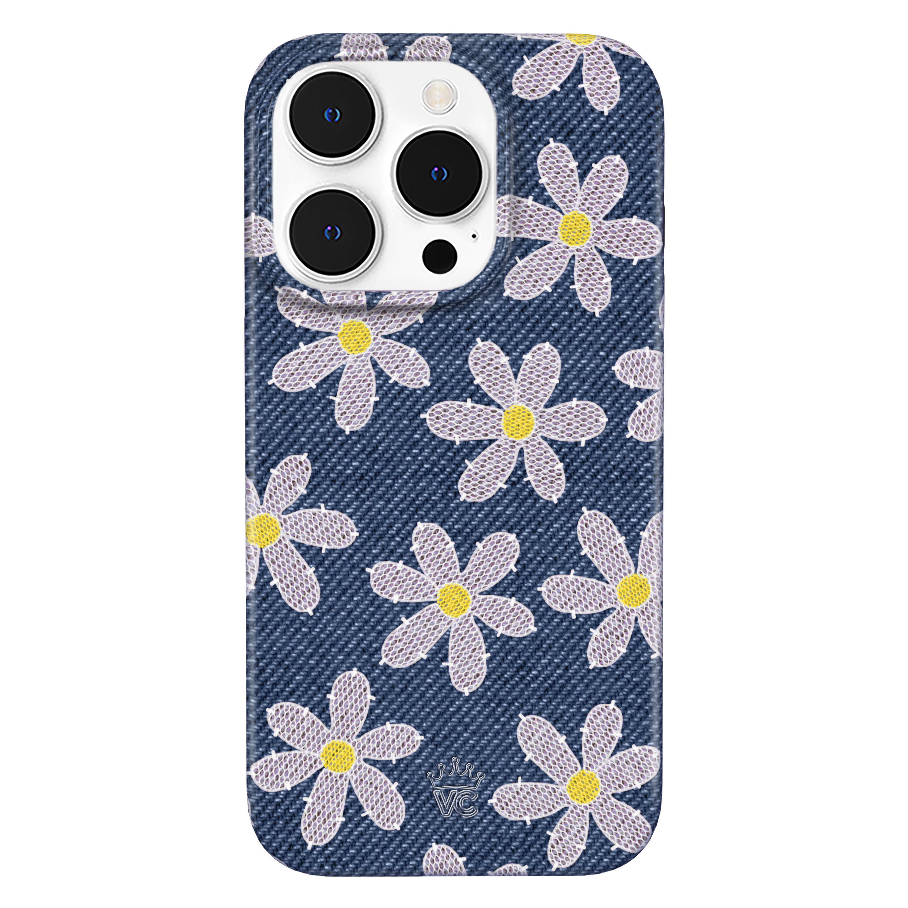 Denim Daisy iPhone Case