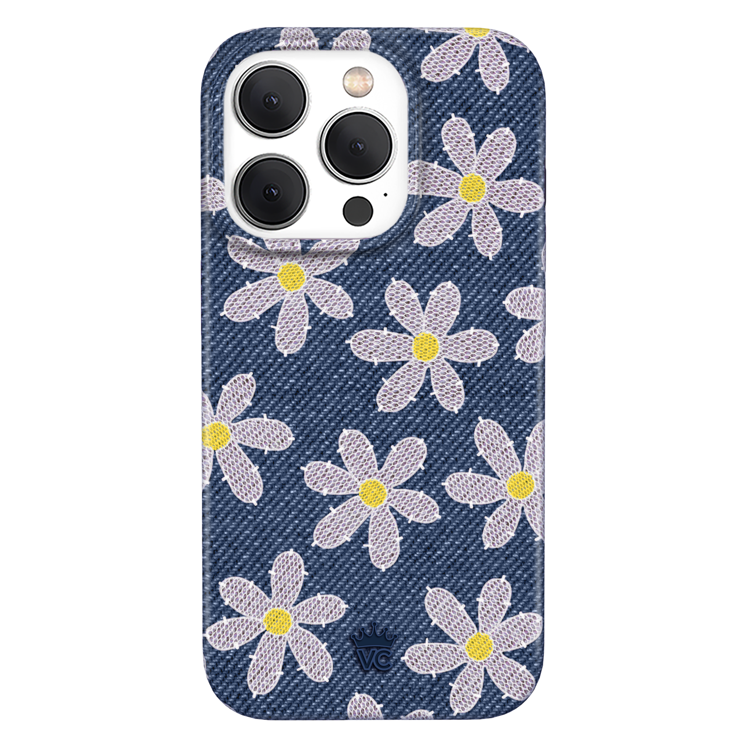 Denim Daisy iPhone Case
