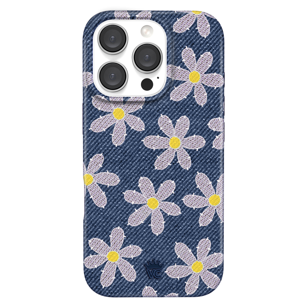 Denim Daisy iPhone Case