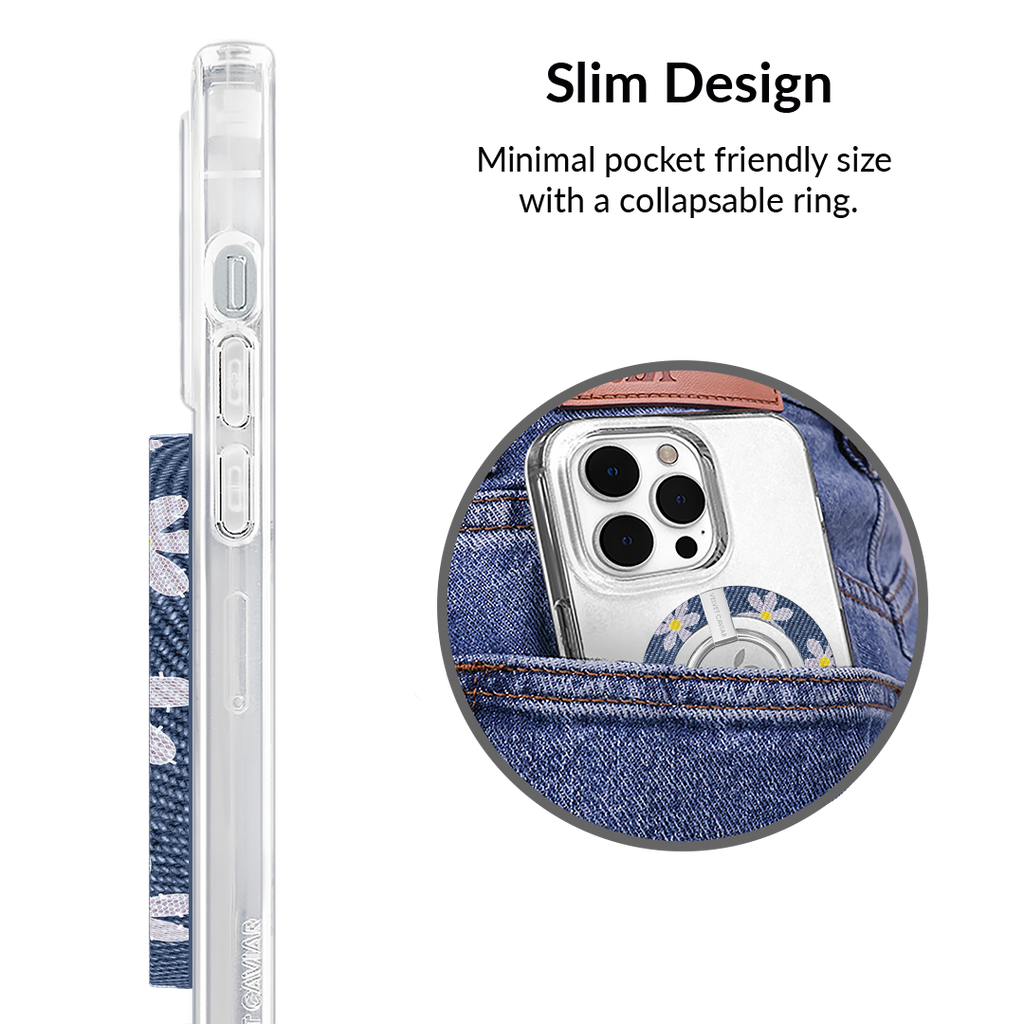 Denim Daisy MagSafe Grip Ring