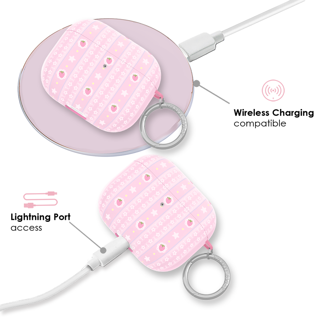 Strawberry Macaron AirPod Case