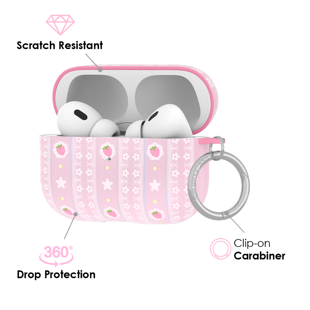 Strawberry Macaron AirPod Case
