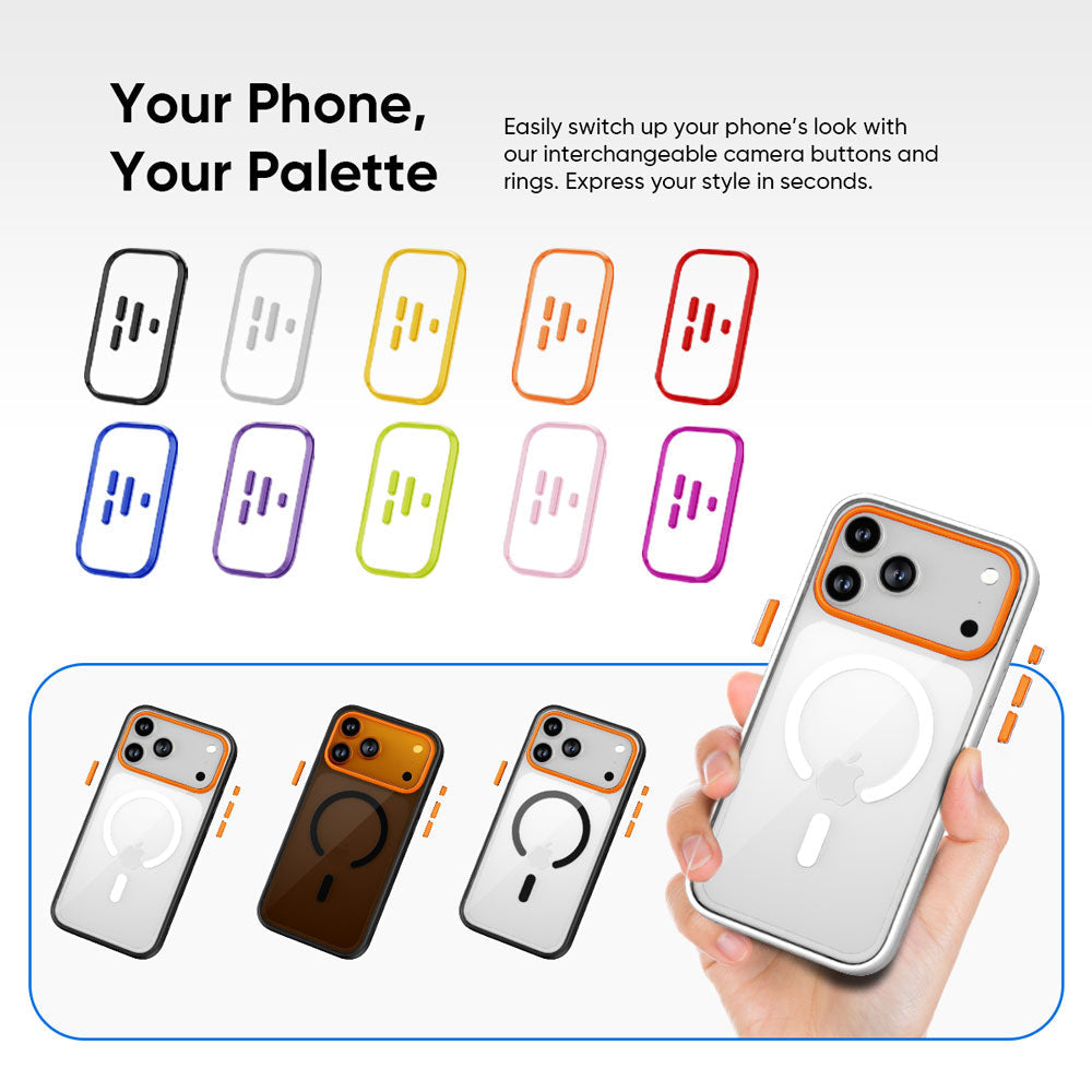 FLOLAB Surtect Tri-Fusion MagSafe Compatible Case – iPhone 17 Series (White Clear)