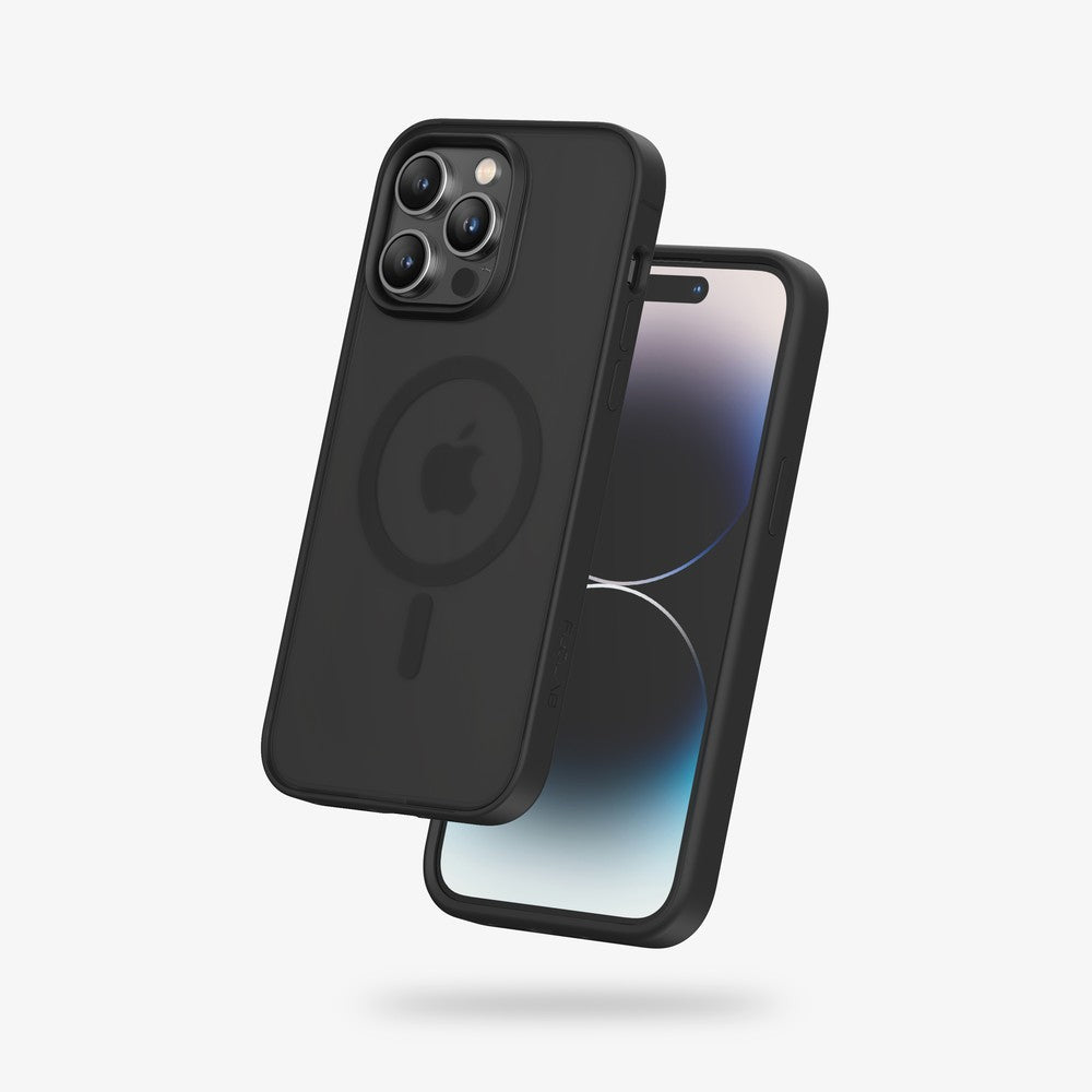 FLOLAB Surtect Tri-Fusion MagSafe Compatible Case – iPhone 14 Series (Stealth Black Frost)