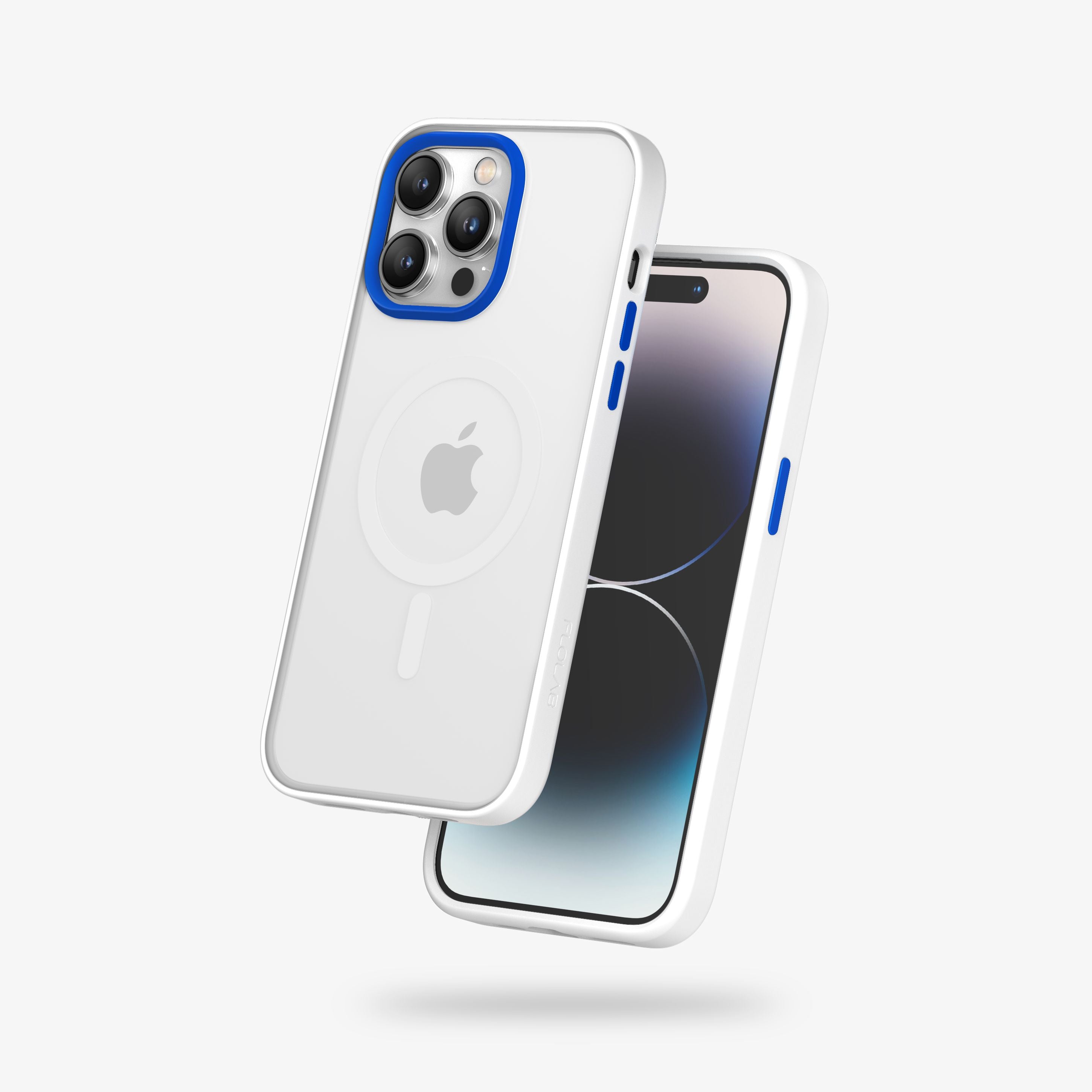 FLOLAB Surtect Tri-Fusion MagSafe Compatible Case – iPhone 14 Series (White Frost)