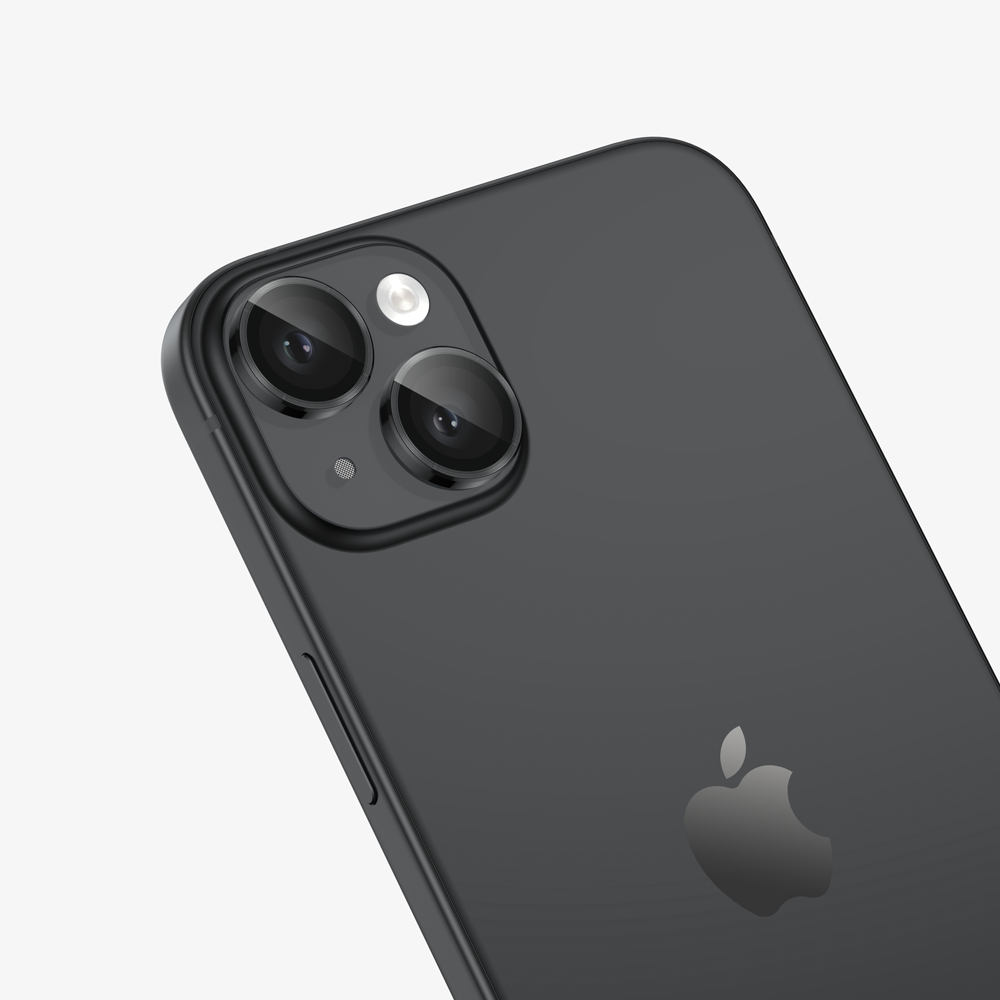 FLOLAB NanoArmour Camera Protector Anti Reflective – iPhone 15 / 15 Plus (Black)