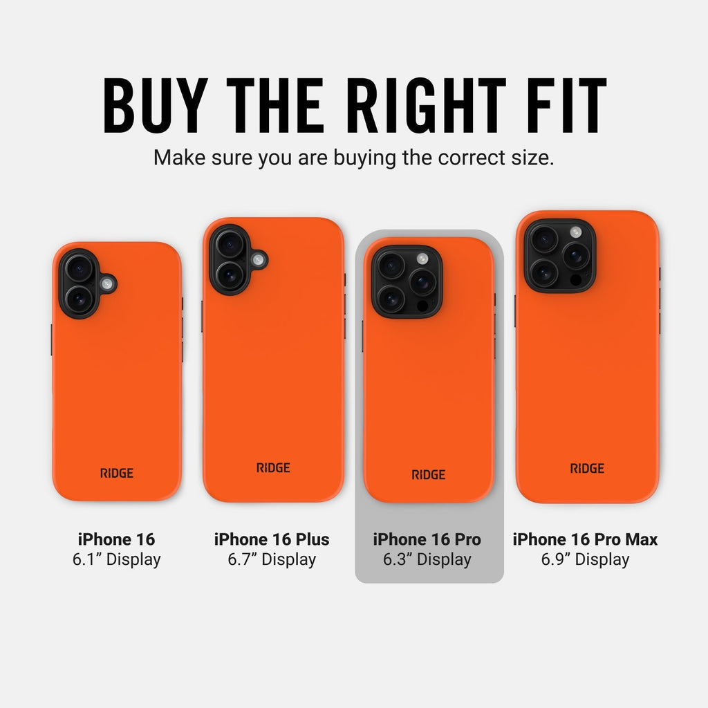Everyday Phone Case - iPhone 16 Pro - Basecamp Orange