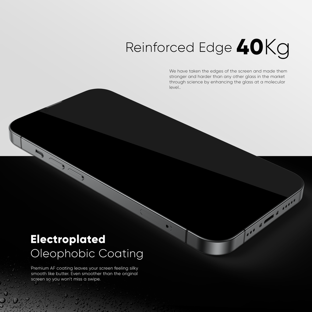 NanoArmour Privacy Screen for iPhone 14 Pro Max Anti-Dust Edge-to-Edge