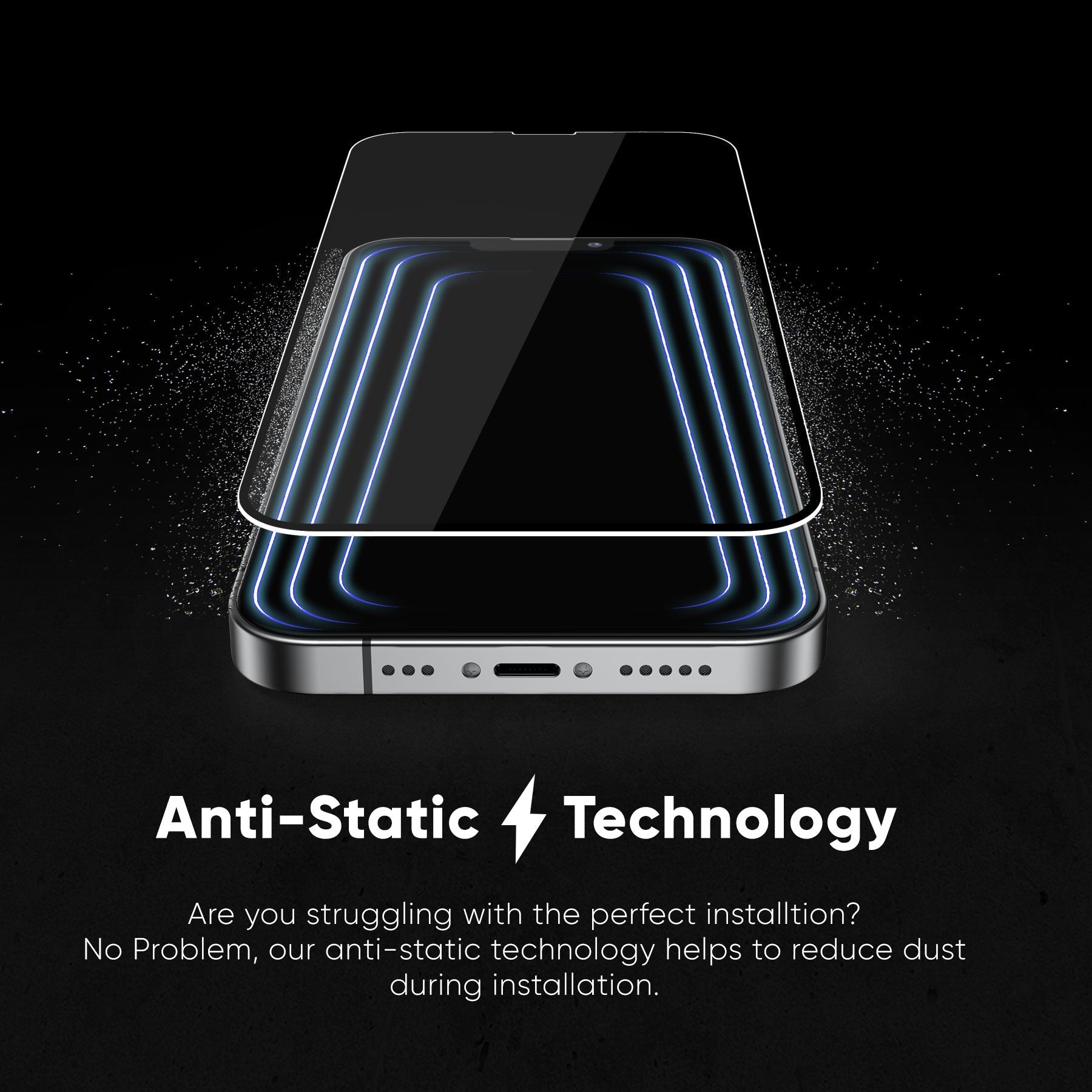 NanoArmour for iPhone 13 Pro Max Anti-Glare Screen Protector Matte Anti Dust