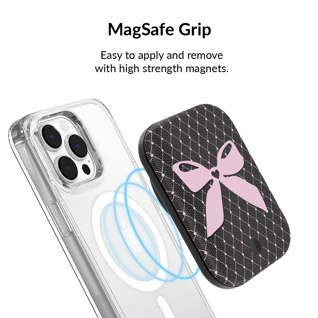 Lacy Pink Bows MagSafe Battery Power Pack