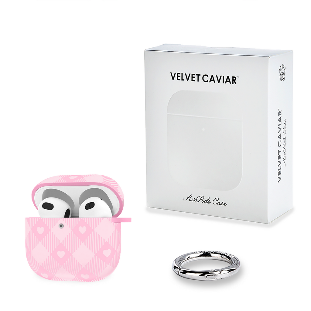 Dolly Pink Gingham AirPod Case