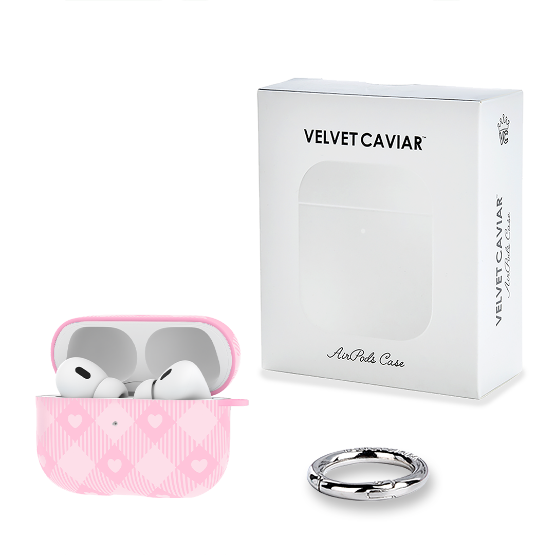 Dolly Pink Gingham AirPod Case